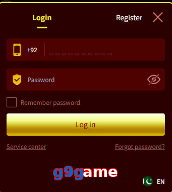 G9game login preview